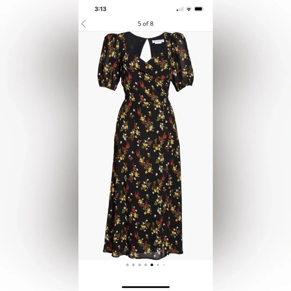 Reformation Vionette Midi Dress in Wildflower - Picture 2 of 8